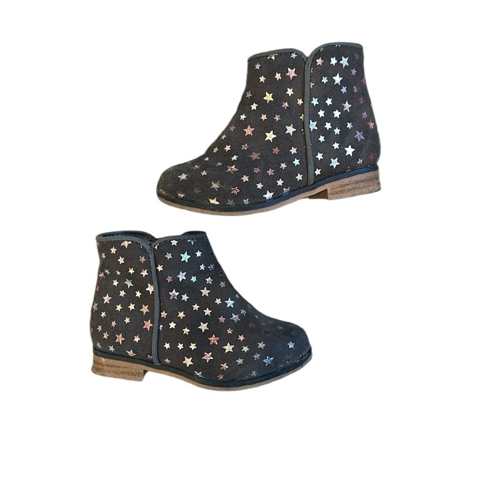 Kids Starry Boots - charcoal